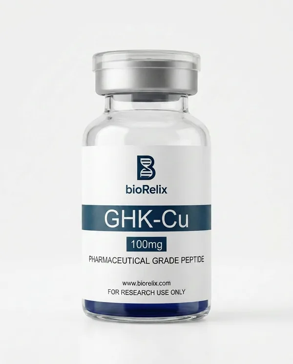 GHK-Cu 100mg research peptide vial