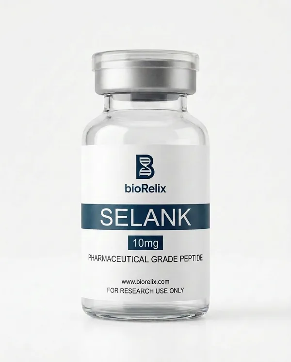 Selank 10mg research peptide vial