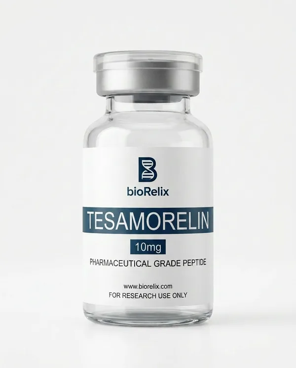 Tesamorelin 10mg research peptide vial